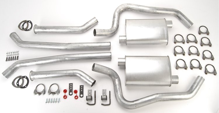Header-Back Dual 2-1/2 in. Exhaust Kit for 1967-1974 Camaro/Firebird