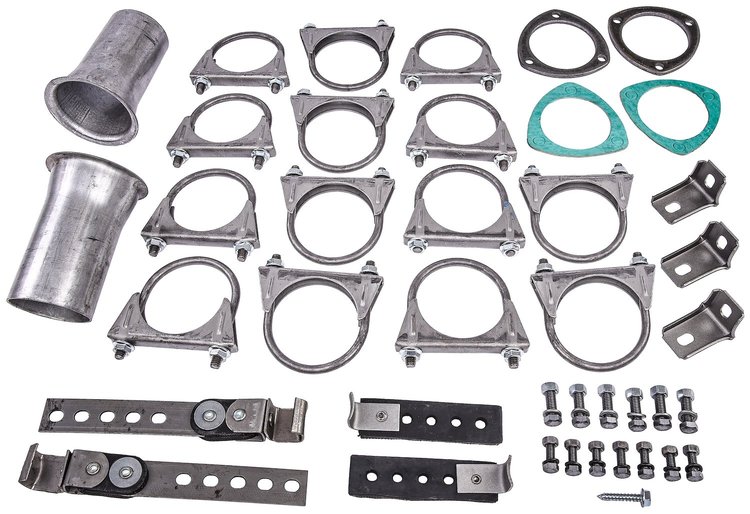Replacement Hardware Kit [Mopar B-Body, Header-Back Dual 2 1/2 in. Exhaust Kit (555-30572)]