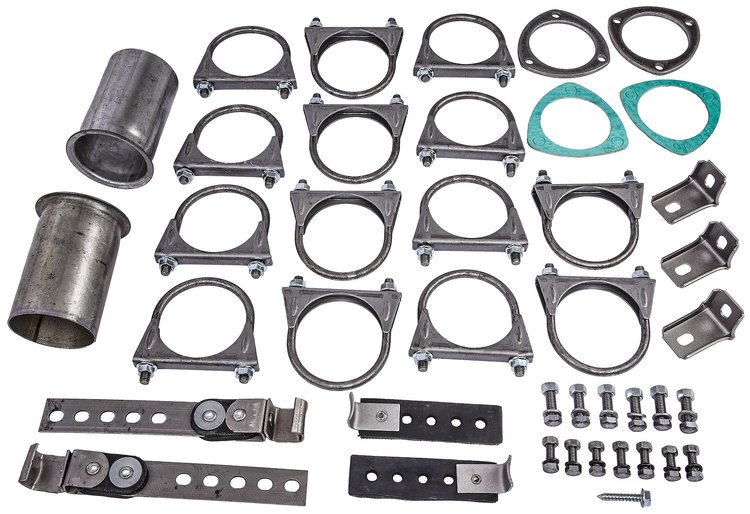 Replacement Hardware Kit [Mopar B-Body, Header-Back Dual 2 1/2 in. Exhaust Kit (555-30574)]