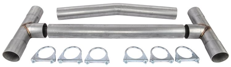 Universal H-Pipe Exhaust Kit [2.500 in Diameter]