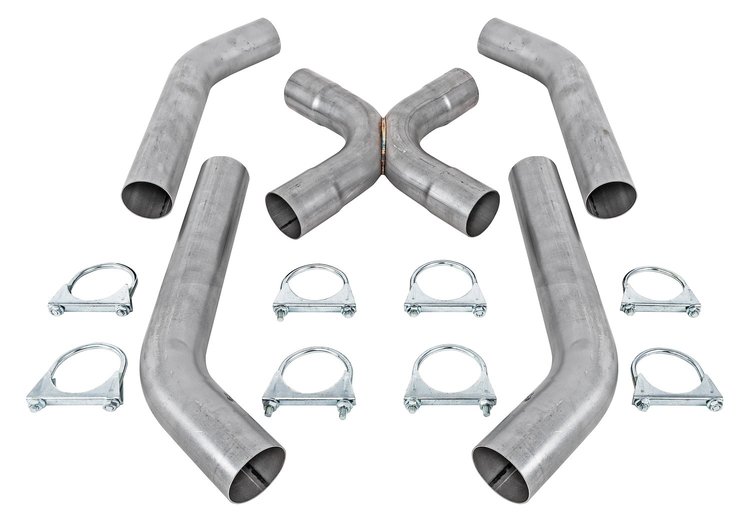 Universal X-Pipe Kit [2.250 in., Aluminized Steel]