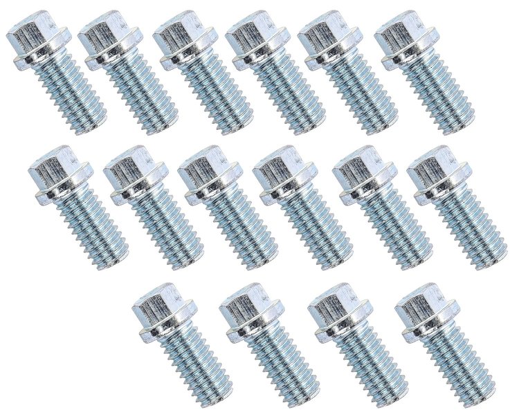 3/8"-16 Header Bolt Kit, Hex Head, 3/4" Long for Ford and Chevy