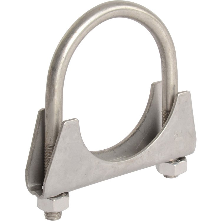 Stainless Steel U-Clamp for 2-1/2" OD Pipe