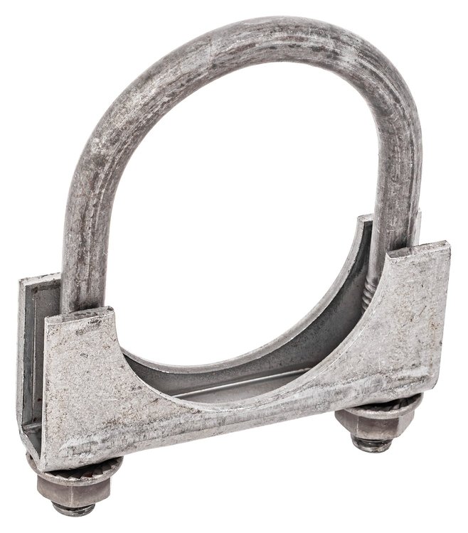 Steel HD U-Clamp for 2" OD Pipe