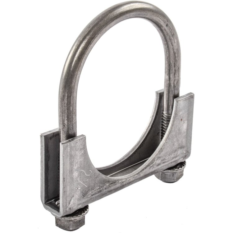 Steel HD U-Clamp for 2-1/4" OD Pipe