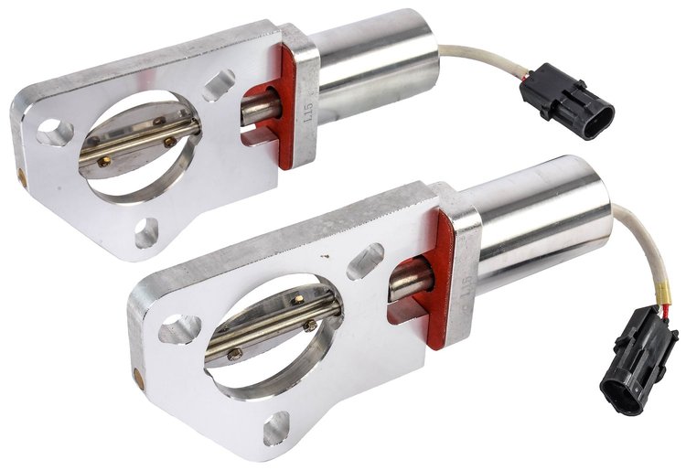 Electric Exhaust Cutouts for 2 1/2 in. O.D. Dual Exhaust Systems