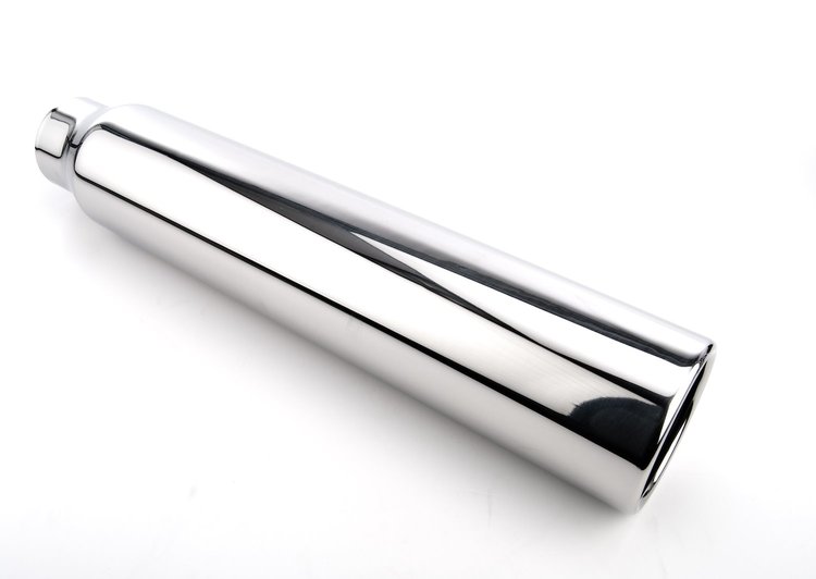 Stainless Exhaust Tip Overall Length: 18 in. Weld-On
