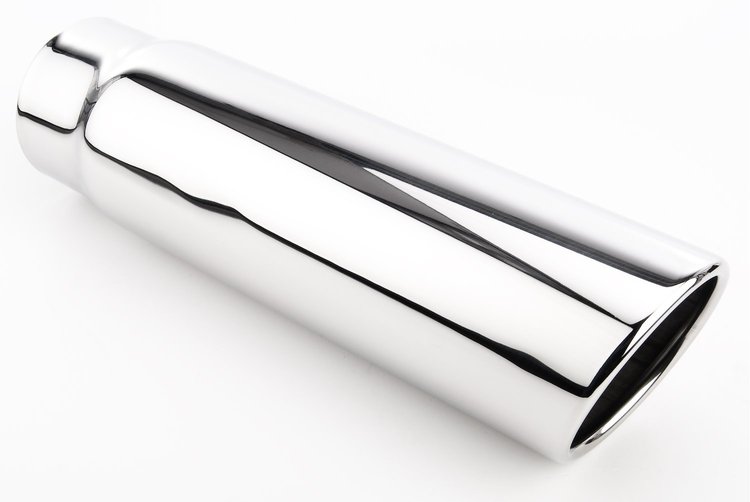 Stainless Exhaust Tip Overall Length: 12 in. Weld-On