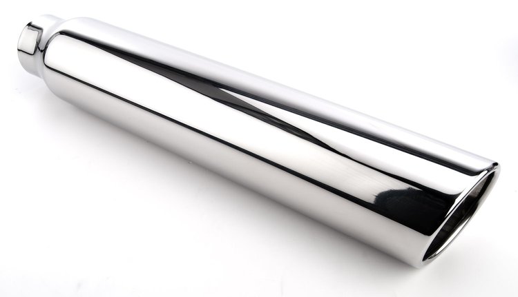 Stainless Exhaust Tip Overall Length: 18 in. Weld-On