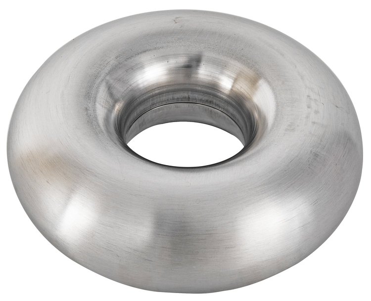 Full Round Donut Tubing, 304 Stainless Steel [1.750 in. Dia. x 3.5 in. Bend Radius]