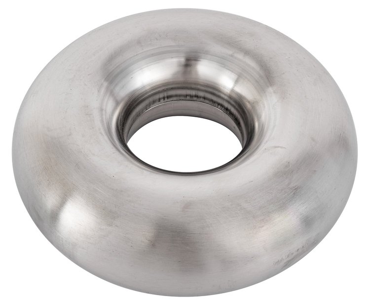 Full Round Donut Tubing, 304 Stainless Steel [2.5 in. Dia. x 5 in. Bend Radius]
