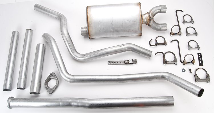 Cat Back 2-1/2" Dual Truck Exhaust System