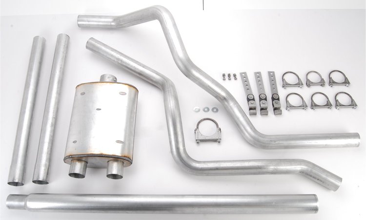Cat-Back Dual Truck Exhaust System for 1980-1996 Ford Full Size Pickup 2/4WD