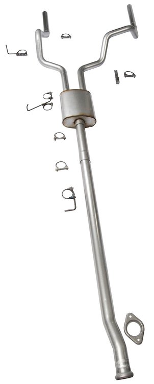 Cat-Back 2.5 in. Dual Exhaust System for 2009-2013 Ford F-150 1/2-Ton 2WD/4WD 4.6L/5.4L, EcoBoost 3.5L, Ti-VCT 5.0L