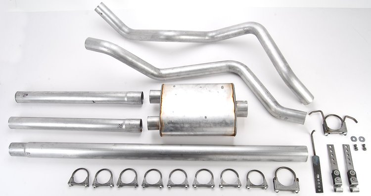 Cat-Back 2.5 in. Dual Exhaust System for 1994-2001 Dodge Full-Size Truck 2WD/4WD V6, 318, 360