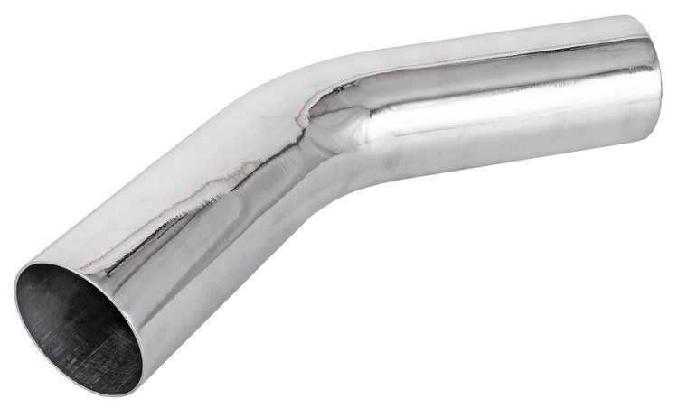 Air Intake Tube for Universal Applications [3 in. 45 Degree Polished Aluminum]
