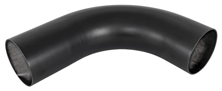 Air Intake Tube for Universal Applications [4 in. 90 Degree Black Aluminum]
