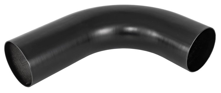 Air Intake Tube for Universal Applications [3.5 in. 90 Degree Black Aluminum]