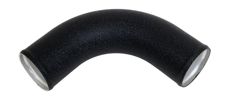 Air Intake Tube for Universal Applications [3 in. 90 Degree Black Aluminum]