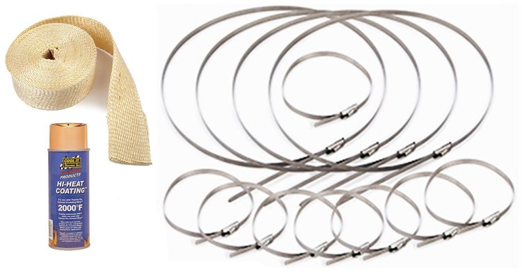 Ultra Hi-Temp Exhaust Wrap Kit 2 in. x 25 ft.