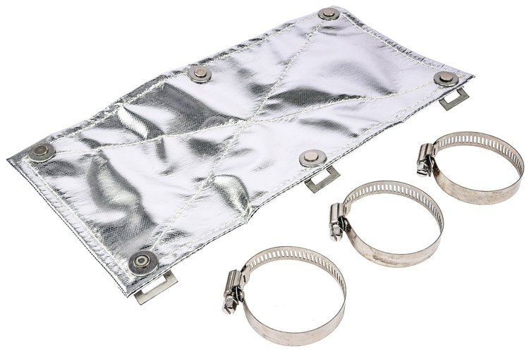Exhaust Heat Shield [Clamp-On] 12 in. L x 6 in. W