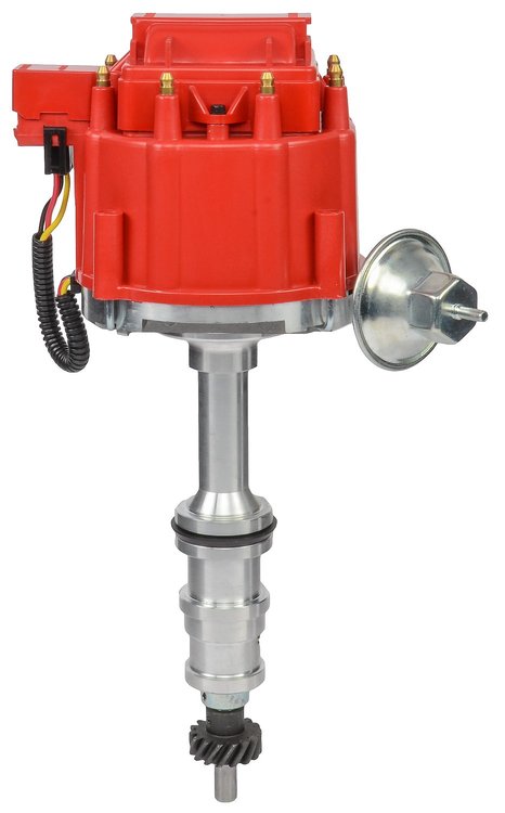 HEI Distributor for Ford FE Big Block 332-428 V8 Engines [Red Cap]