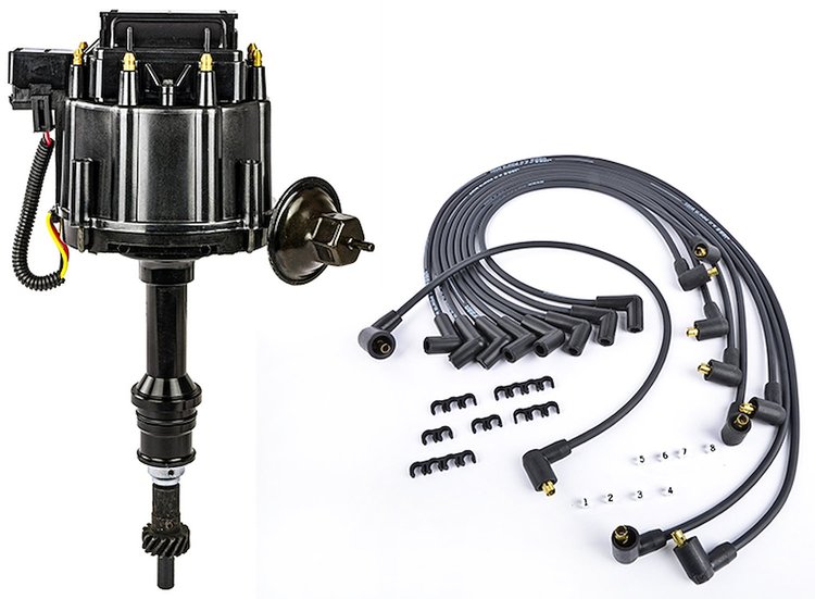 HEI Distributor and Spark Plug Wire Kit [Small Block Ford 221-302 V8]