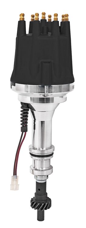 SSR-II Pro Series Distributor w/Mechanical Advance for Ford 351C/351M/400M V8 & Ford Big Block 429, 460 V8 Engines [Black Cap]