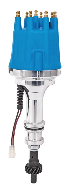 SSR-II Pro Series Distributor w/Mechanical Advance for Ford 351C/351M/400M V8 & Ford Big Block 429, 460 V8 Engines [Blue Cap]