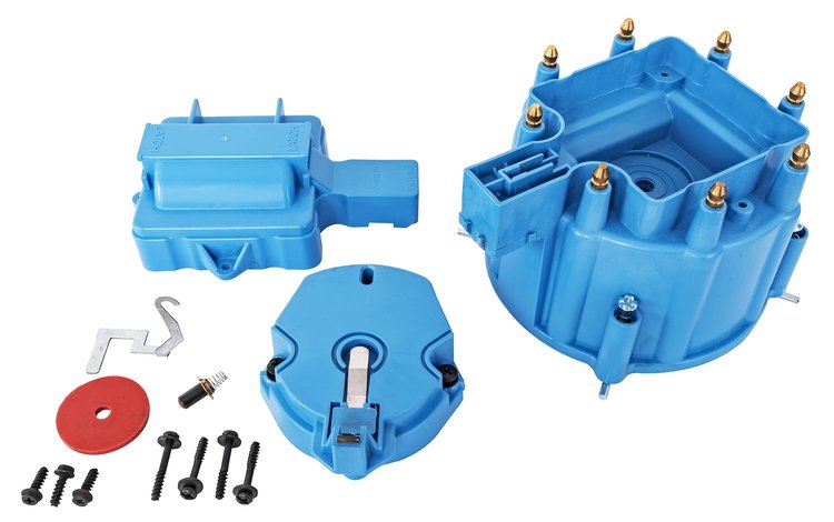 Distributor Cap and Rotor Kit for 1974-1990 GM HEI [Blue]