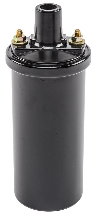 High-Energy Ignition Coil for Breaker Points/Non-CD Electronic Ignition Systems [Black]