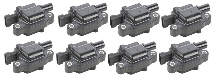 GM LS Ignition Coil Kit 2005-2020 Gen IV 4.8L, 5.3L, 6.0L, 6.2L, 7.0L Car & Truck Engines [Black]