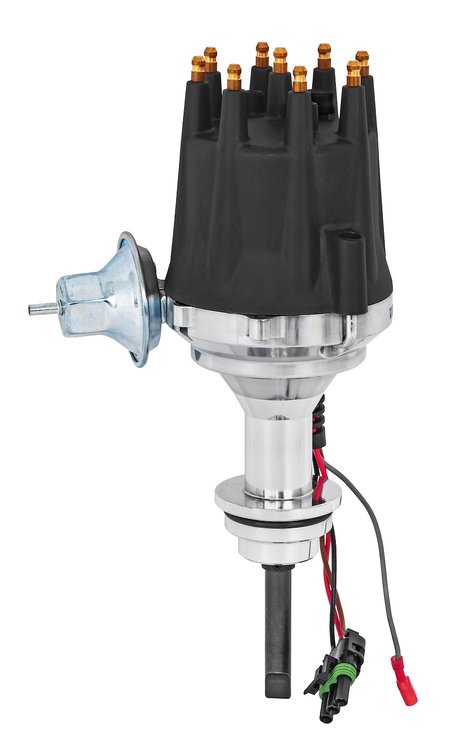 SSR-III Ready-to-Run (RTR) Pro-Series Distributor for Small Block Chrysler 318-360 [Black Cap]