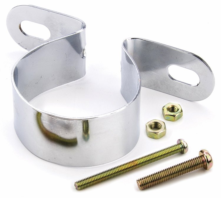 Chrome Ignition Coil Bracket Universal Panel Mount