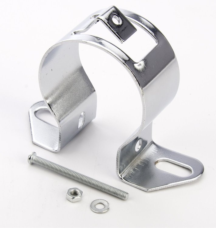 Chrome Ignition Coil Bracket Universal Panel Mount