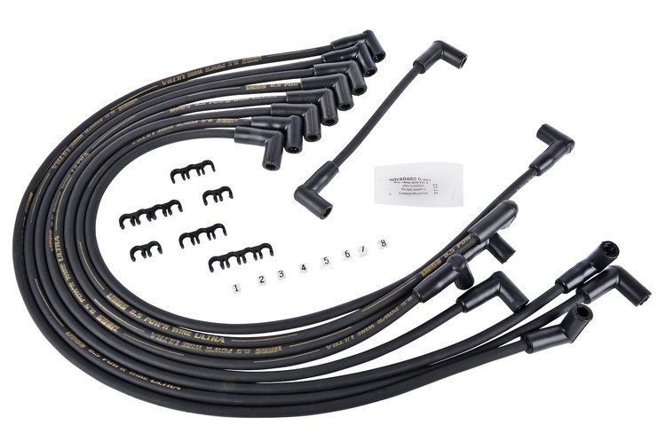 8.5mm Black Ultra Pow'r Wires for 1985-1995 Small Block Chevy Truck 5.0L, 5.7L