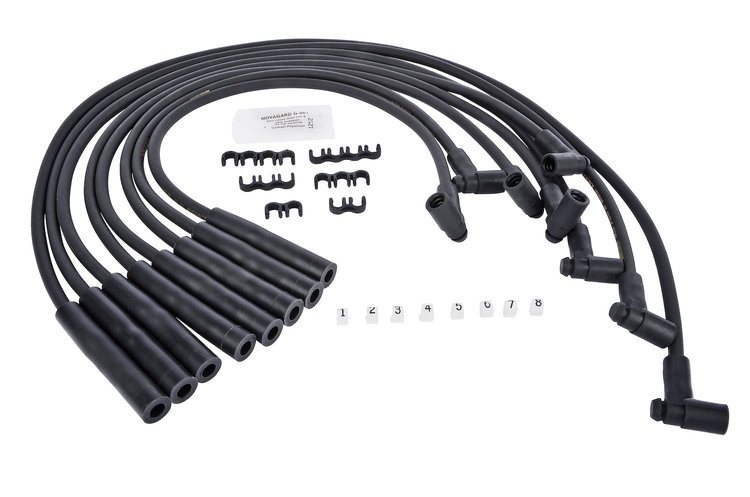 8.5mm Black Ultra Pow'r Wires for 1974-1986 Big Block Chevy 454 Car, Truck