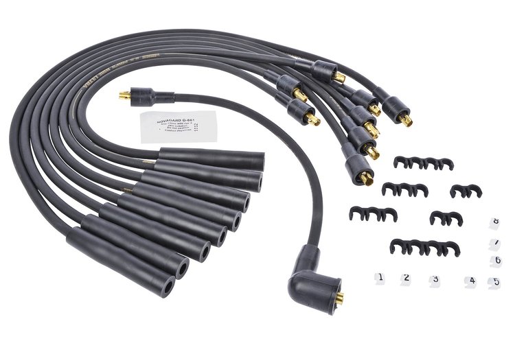 8.5mm Black Ultra Pow'r Wires for Small Block Mopar 318, 340, 360 Car, Truck