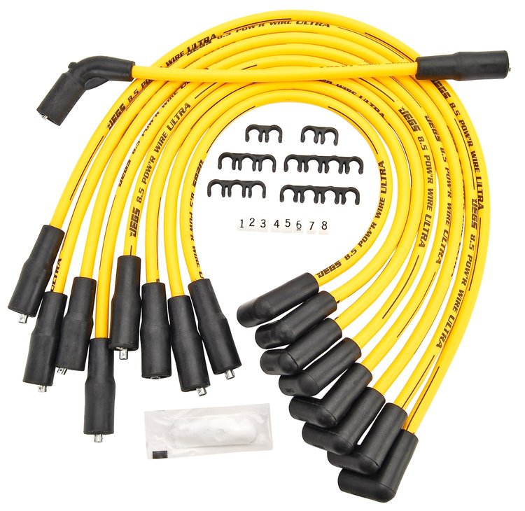 8.5mm Yellow Ultra Pow'r Wires 1996-2000 GM Small Block Chevy Truck Vortec 5.7L