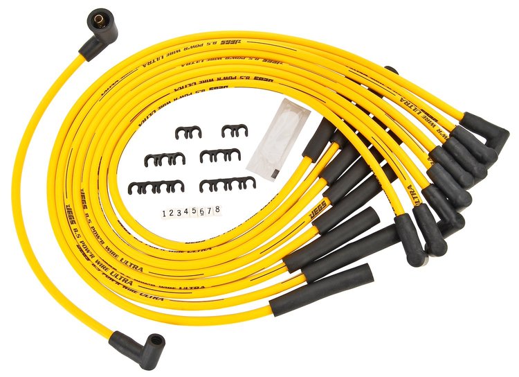 8.5mm Yellow Ultra Pow'r Wires Ford 351W, 351C, 390/429/460 with HEI Cap