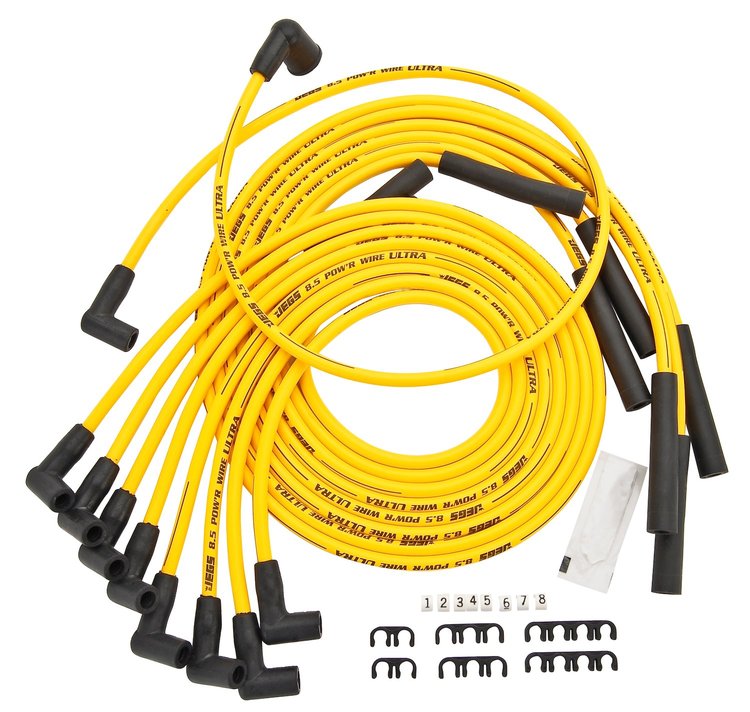 8.5mm Yellow Ultra Pow'r Wires Big Block Mopar 383/400/440 with HEI Cap