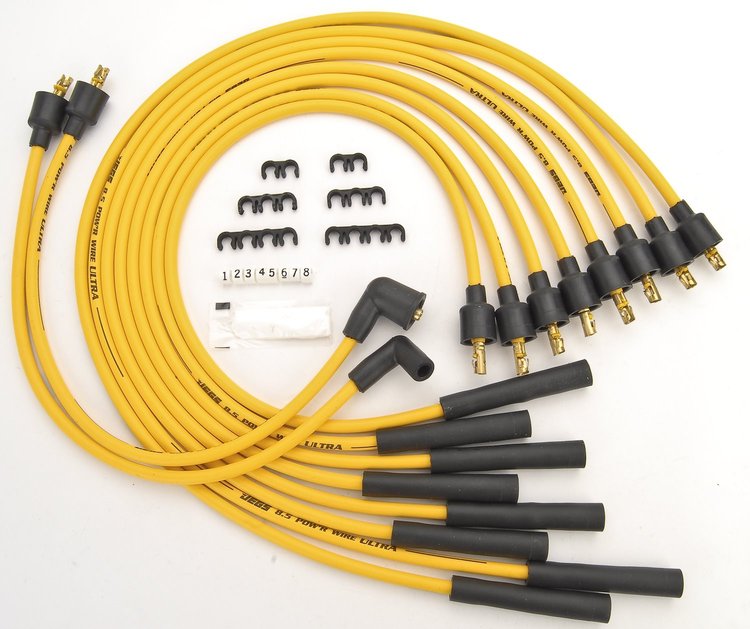8.5mm Yellow Ultra Pow'r Wires 1967-91 All AMC/Jeep V8