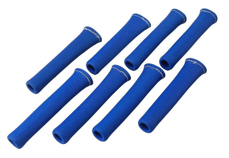 Spark Plug Wire Boot Guards, Blue [Set of 8]