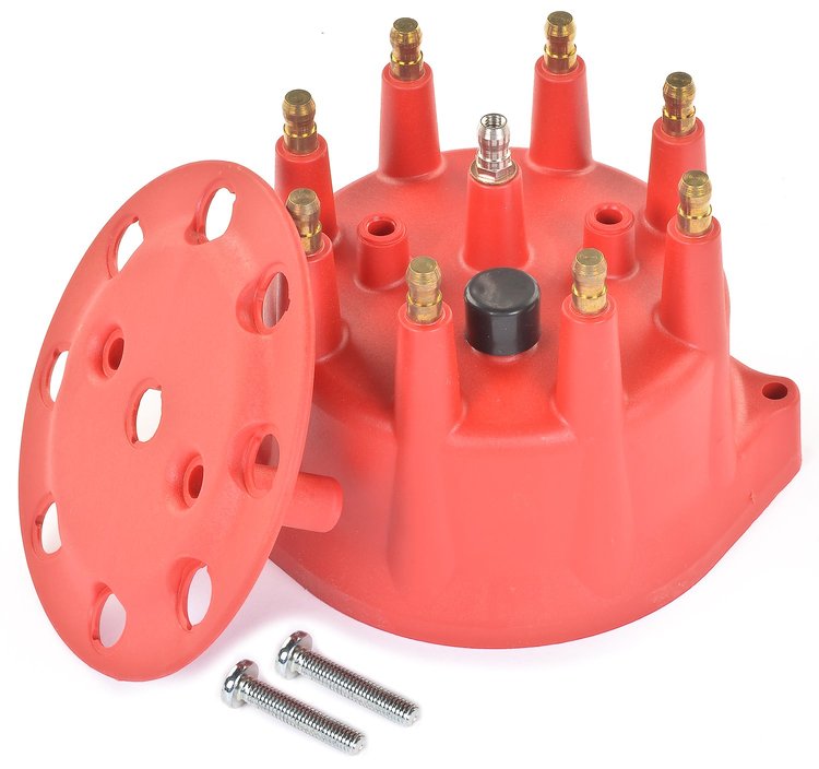 Distributor Cap with Wire Retainer 30% Glass Filler Polyester (PBT) for High-Dielectric Strength