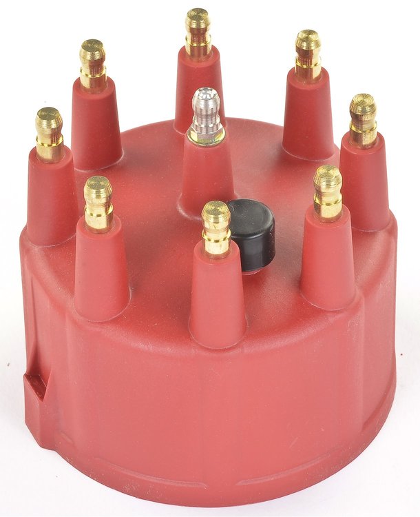 Distributor Cap with Wire Retainer 30% Glass Filler Polyester (PBT) for High-Dielectric Strength