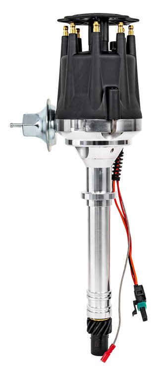 SSR-III Ready-to-Run (RTR) Pro-Series Distributor with Built-In Rev Limiter for Small, Big Block Chevy Engines [Black Cap]