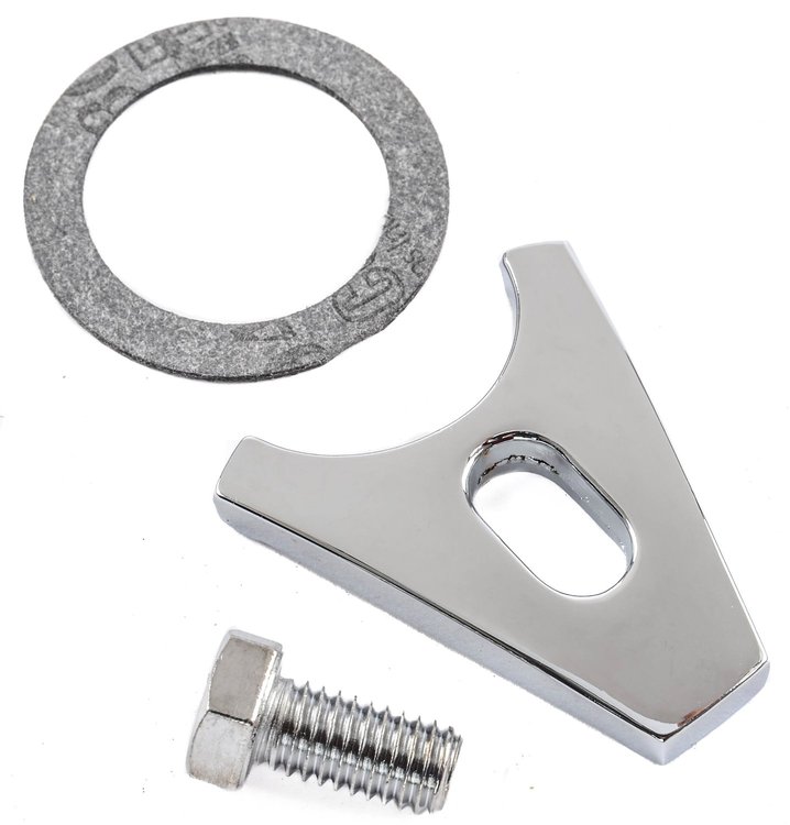 Chrome Distributor Hold-Down for Small Block, Big Block Chevy