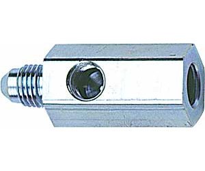 Gauge Adapter [-4 AN Female to Male with 1/8" NPT Female Gauge Port]