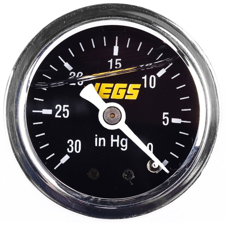 Liquid-Filled Vacuum Gauge 30"-0" Hg