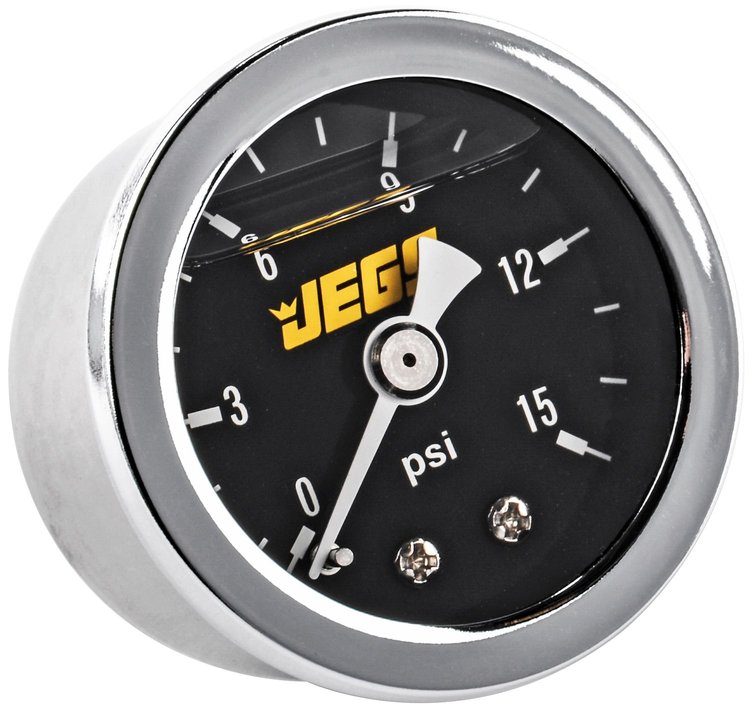 Fuel Pressure Gauge 1 1/2 in. Diameter [Liquid Filled]